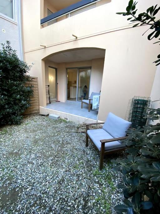 Studio Cabine Avec Jardin Lägenhet Canet-en-Roussillon Exteriör bild